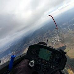 Flugwegposition um 10:07:54: Aufgenommen in der Nähe von Wiener Neustadt, Österreich in 1023 Meter